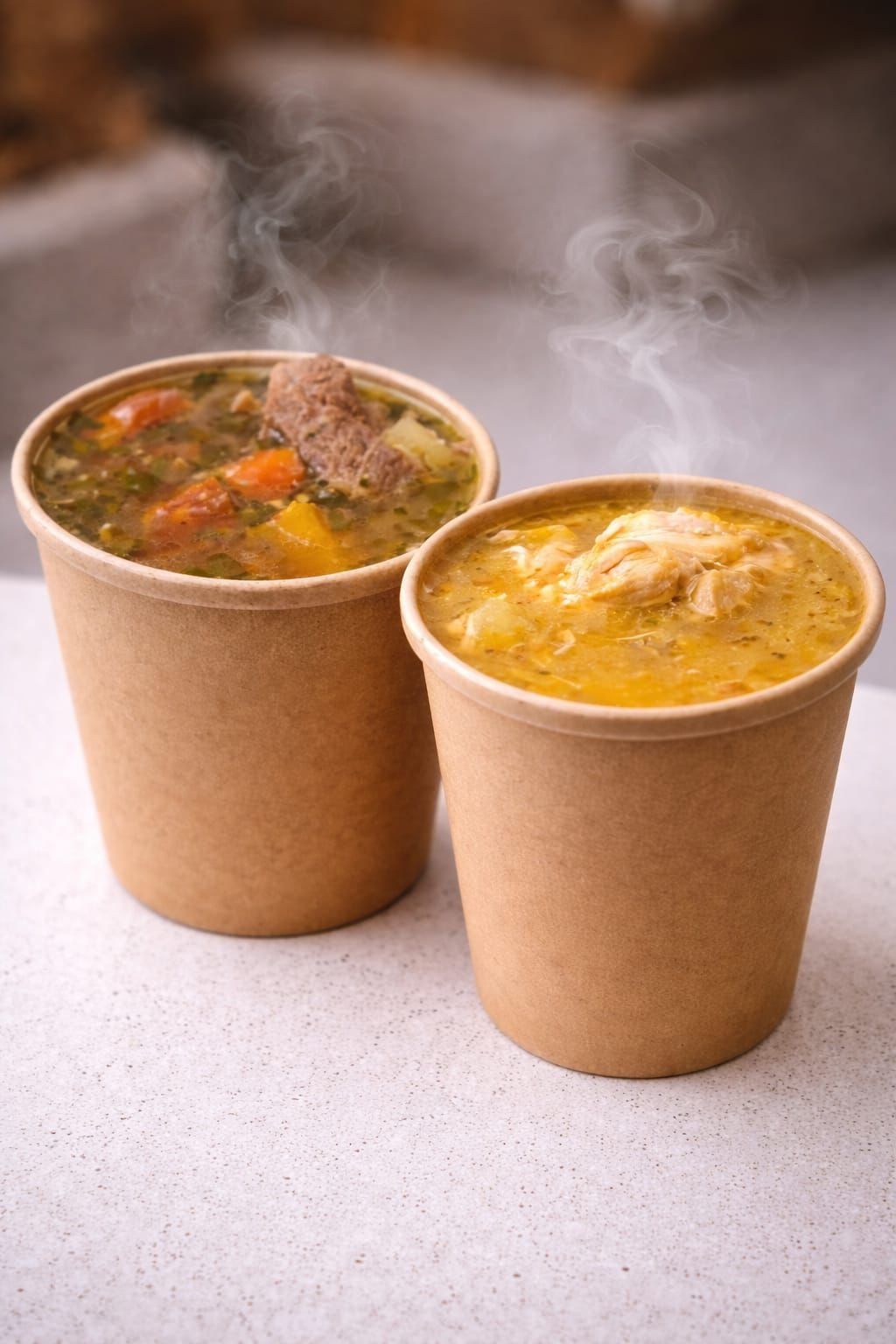 Sopa de res pequeña / costilla (16 oz)